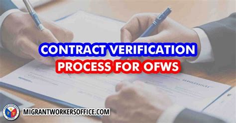 Contract Verification for Overseas Filipino Workers.
